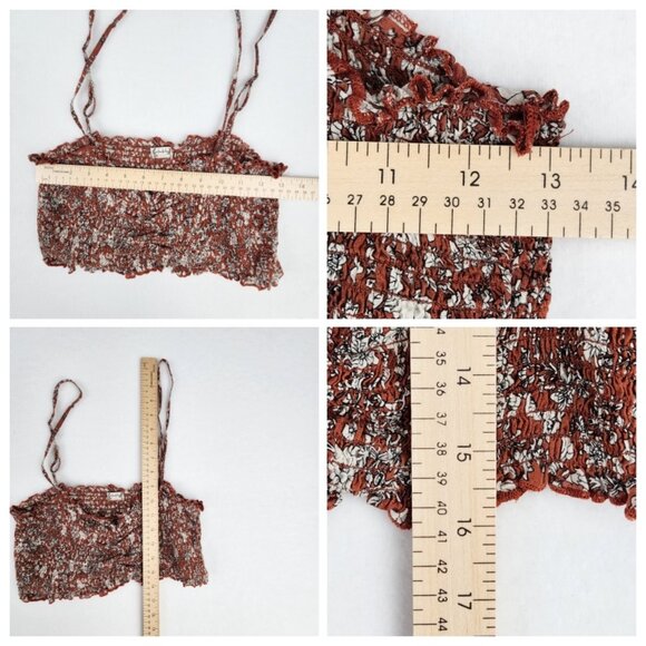 Free People Red and White Crop Top - Picture 6 of 7